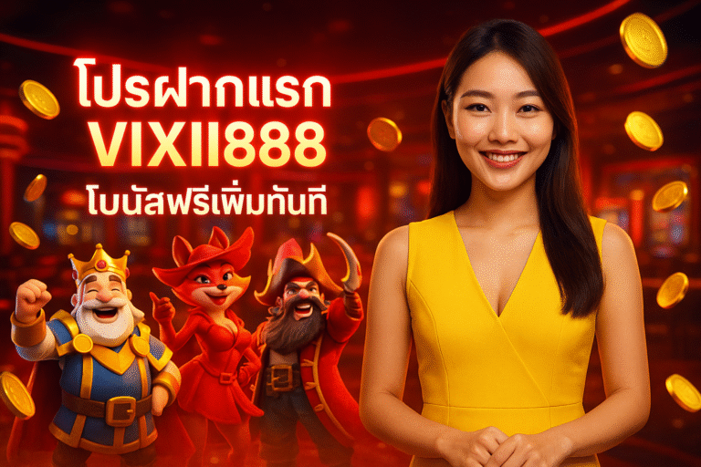 โปรฝากแรก VIXII888 โบนัสฟรีเพิ่มทันที