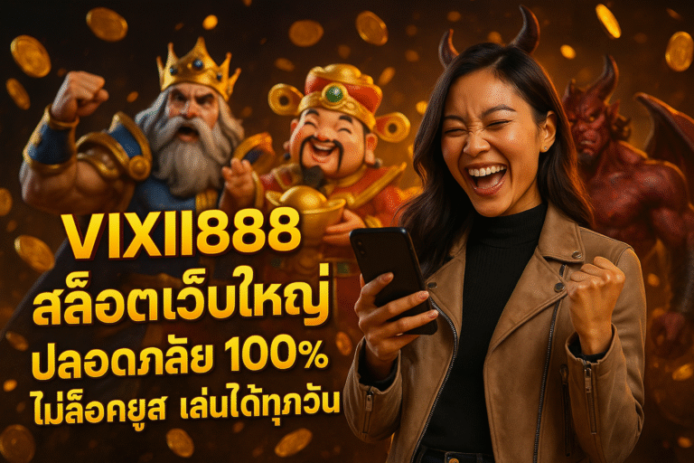 VIXII888 สล็อตเว็บใหญ่ ปลอดภัย 100% ไม่ล็อคยูส เล่นได้ทุกวัน