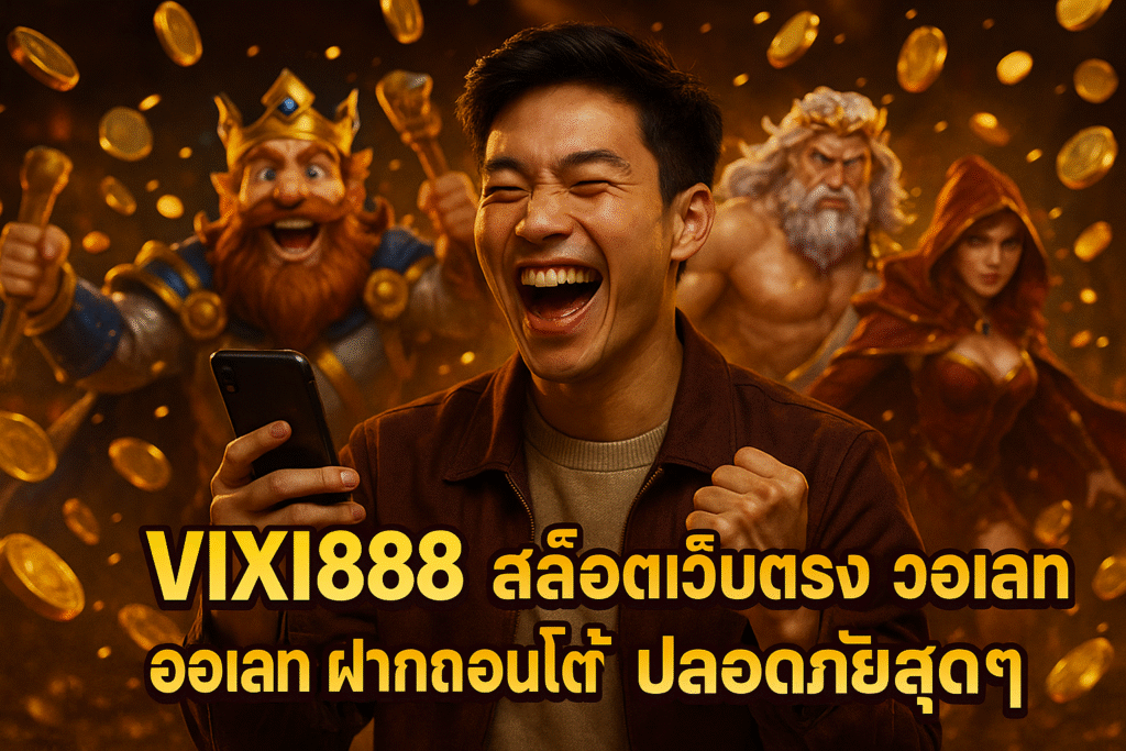 VIXII888 สล็อตเว็บตรง วอเลท ฝากถอนออโต้ ปลอดภัยสุดๆ
