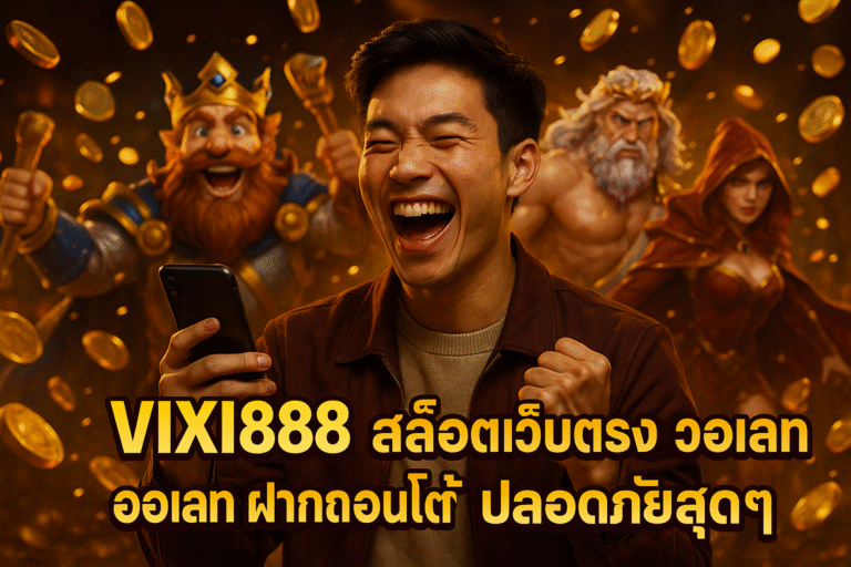VIXII888 สล็อตเว็บตรง วอเลท ฝากถอนออโต้ ปลอดภัยสุดๆ